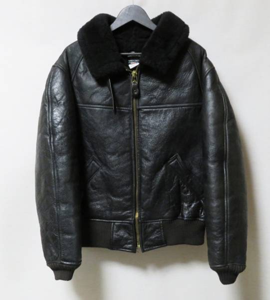 AVIREX　B-6　ムートン ジャケット 黒 38/B-3/T758