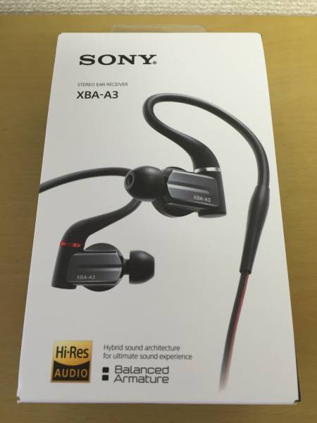 SONY ハイレゾイヤホン XBA-A3 付属品全完備 SONY XBA-A3 有線イヤホン