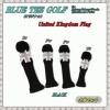 【BlueTee Golf】UK Flag ニットヘッドカバー 4本SET【BLACK】