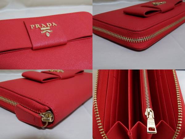 ★★★様 プラダ/赤×ファスナー/お財布/状態よし/売り切り 中古・古着通販PRADA
