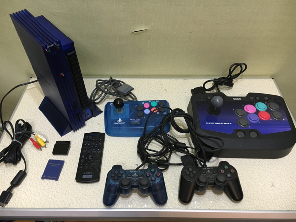 PS2 スケルトンブルー SCPH-37000 周辺機器セット PS2 【公式通販】