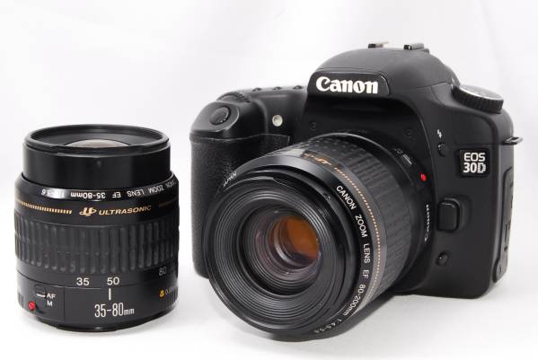 ☆極上美品☆Canon キヤノン EOS 30D+ダブルズームレンズ保証♪ ☆極上