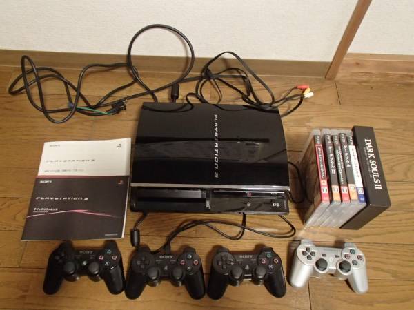 PS3 本体 完動品 CECHA00 ソフト6本 コントローラー4個付 【公式通販】