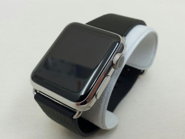 Apple Watch38mmステンレススチール/ブラッククラシックバックル