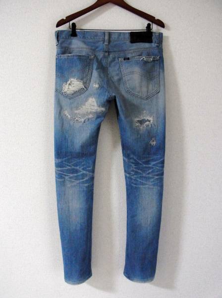 LEE 限定クラッシュ加工スキニーデニムパンツ / ロンハーマン