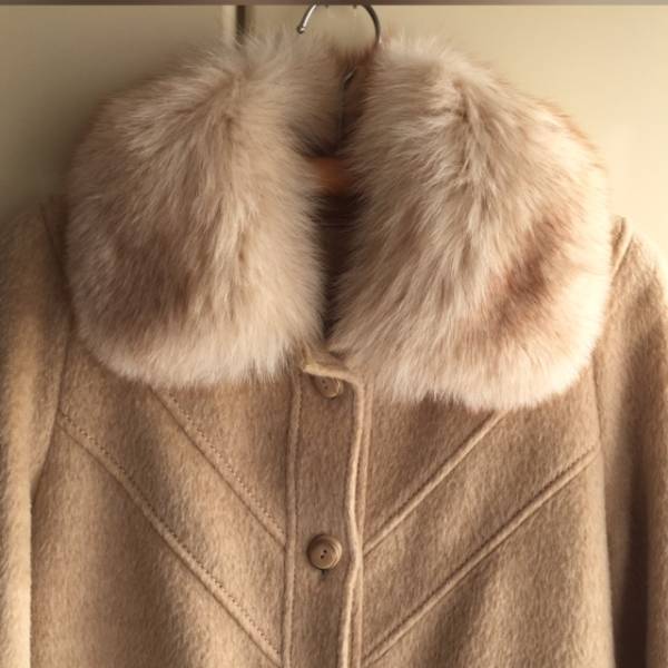 ★西独製☆高級☆総ウールコート☆ベージュ☆美品☆アルパカ☆