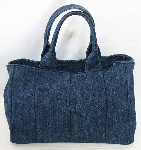 ☆【美品】PRADA プラダ カナパ デニムトートバッグ☆/H ☆【美品】PRADA プラダ カナパ デニムトートバッグ☆/H