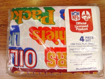 NFL　フットボール　大判シーツ4点セット　ビンテージ　新品！