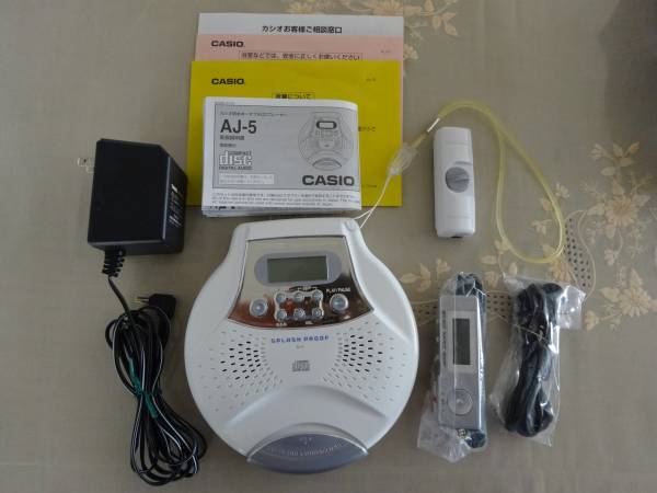 カシオCASIO 防水ポータブルCDプレイヤー AJ-5 - CASIO AJ-5 取扱説明