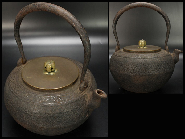 煎茶道具 Yahoo!オークション - 茶壷 古錫 約 茶心壷 松鶴文 山崎造