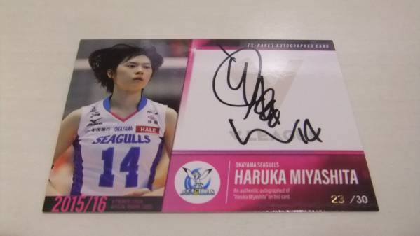 2015/16プレミアリーグ 直筆サイン 宮下遥23/30