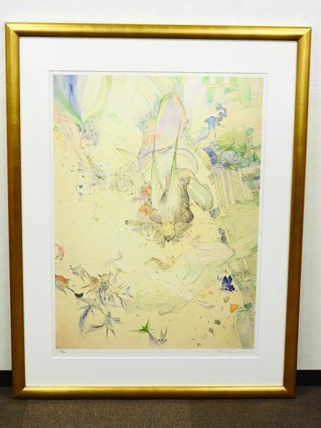 691/◇+*ミクストメディア 天野喜孝 春の宴 109/300 版画 保証書