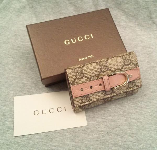 新品グッチキーケース309759箱ショップカード一撃即決PVCレザー