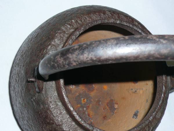 ◆龍文堂名入 初代 安之助造　鉄瓶/茶道具〔箱無し〕