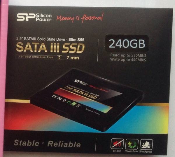 シリコンパワー【SSD】SATA3 2.5インチ7mm厚 240GB