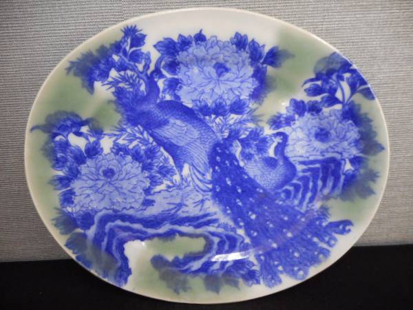 古伊万里 染付 茶碗 呉須 明治期 青磁 アンティーク 4客 古美術 骨董