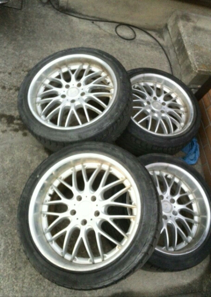 265/35R18 235/40R18 タイヤ ホイールセット ジャンク品