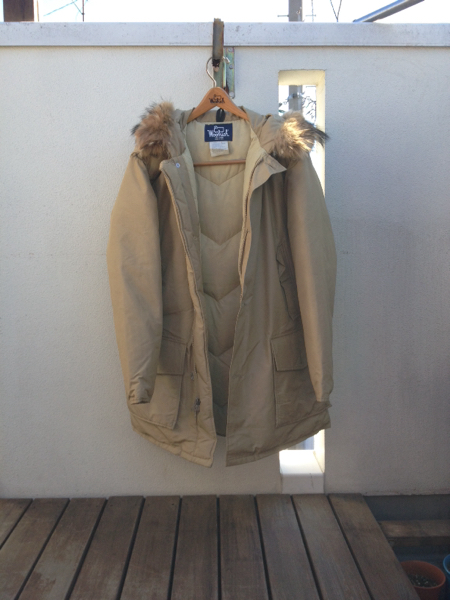 ウールリッチ アークティックパーカー サンドベージュ US M
