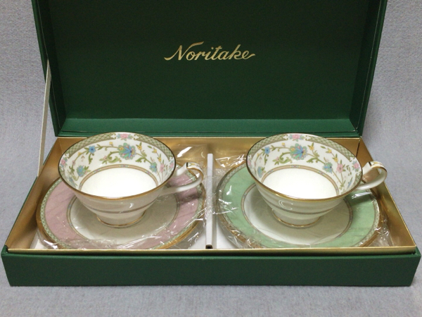 新品 ノリタケ ヨシノ カップ＆ソーサー ペア 2客 ヤフネコ対応 【公式