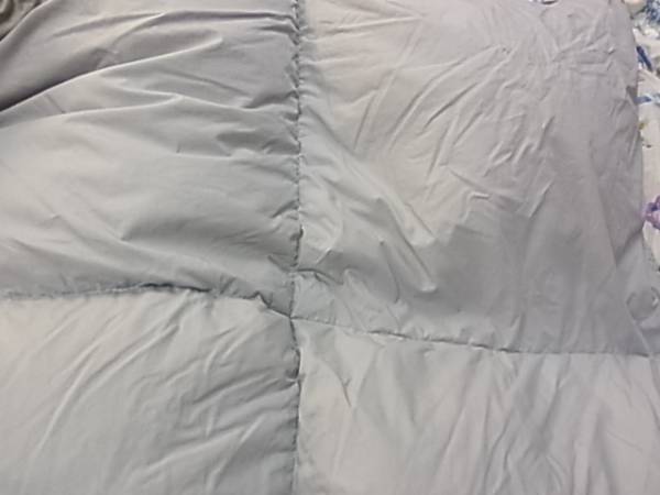 羽毛布団 花柄 シングルサイズ used 美品 東洋羽毛 羽毛掛け布団S