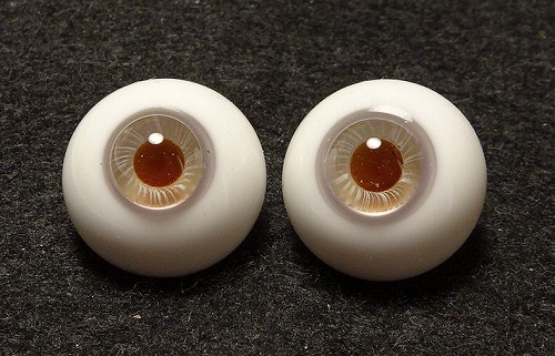 ★Silver★グラスアイ・11　紫系×薄茶１８㎜