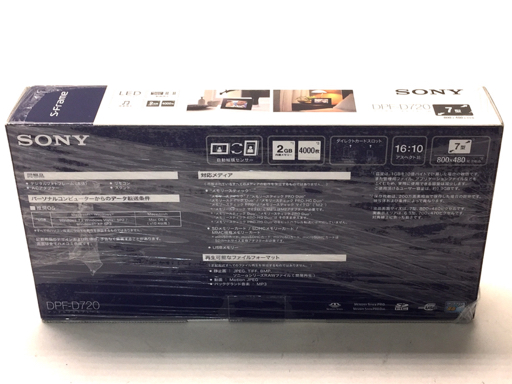 SONY デジタルフォトフレーム 7.0型 | S-Frame ソニー DPF-D720 D720