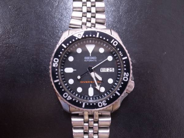 ジャンク☆セイオーSEIKO 200Mダイバー7S260020自動巻き腕時計