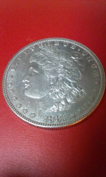 アメリカ 1881年☆オールドコイン モルガンダラー 銀貨 アメリカ