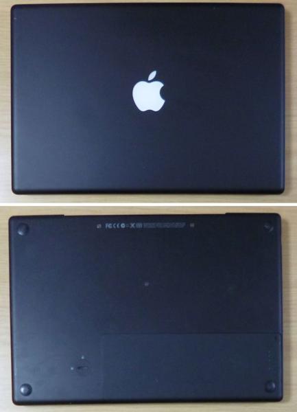 2313　本体のみ 黒 MacBook Black Core2Duo2.4GHz/1GB/80GB/SD
