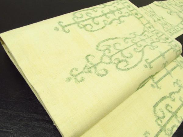 ★着物10★ 1円 絹 紬 レース 名古屋帯 ☆☆☆