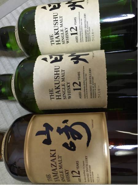 サントリー 山崎12年 700ml 白州12年 3本セット ウイスキ