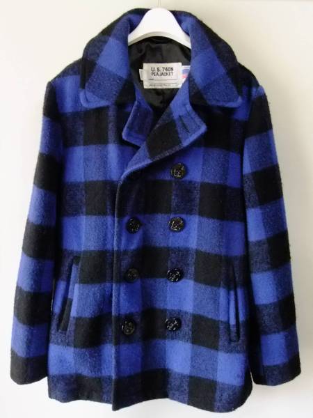 SCHOTT（ショット）バッファローチェックＰコート38/ピーコート