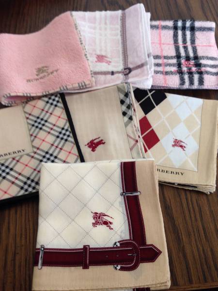 中古バーバリーハンカチ7枚セット BURBERRY - ブランド 【公式通販】