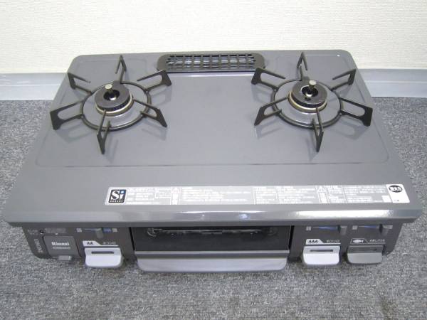 美品 リンナイLPガスコンロKGM640DG RT64JH-R 15年製 水無片面/3