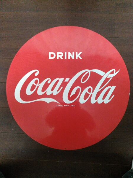 Coca-Cola コカ・コーラ 丸型看板 サインプレート コカコーラ 看板 丸