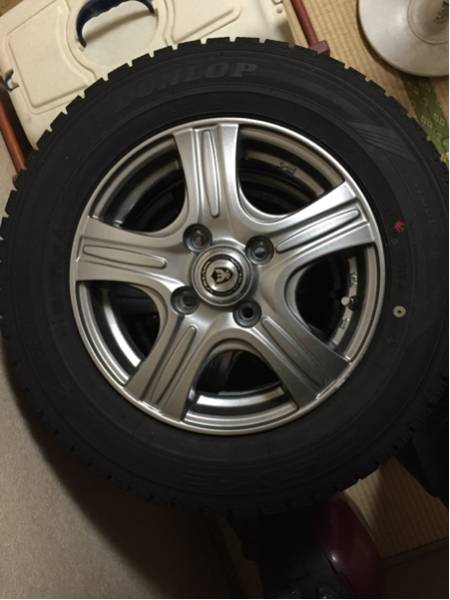 ダンロップ スタッドレスホイール付4本セット 9分山以上