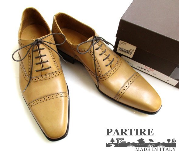 [o1669]交渉OK!本物! Partire26cmストレートチップシューズ