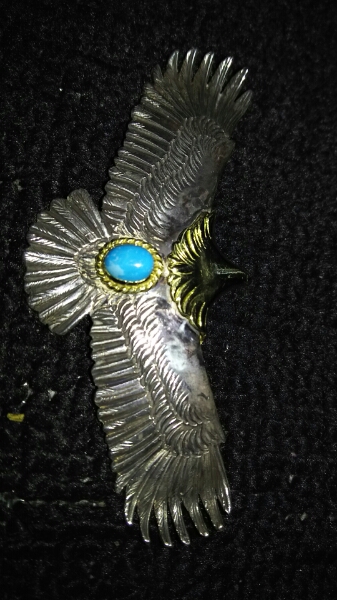 ゴローズ 金縄 ターコイズ 大イーグル