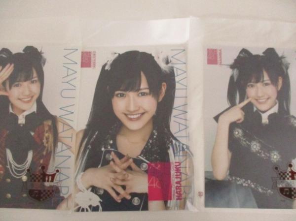 大人気，得価】 AKB48 渡辺麻友 生写真ポスター34枚セット