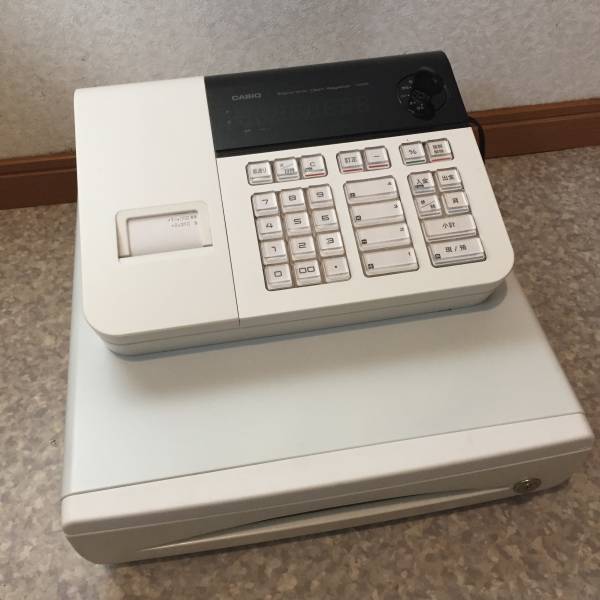 110ER CASIO 電子レジスター カシオ 動作確認済み レジスター ホワイト