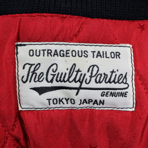 WACKO MARIA ワコマリア 胸刺繍 ウールスタジャン S 黒 ブラック