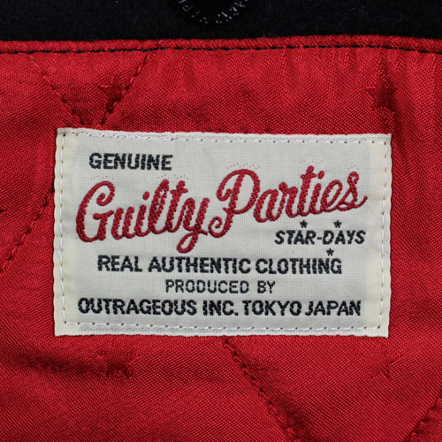 WACKO MARIA ワコマリア 胸刺繍 ウールスタジャン S 黒 ブラック