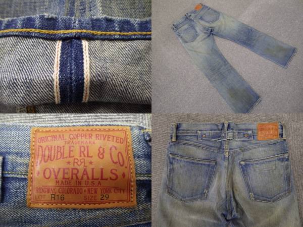 55　RRL ダブルアールエル LOT R16 デニム バックルバック W29
