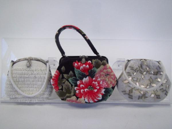 ★着物10★ 1円 ビーズバッグ三点 和装小物 ☆☆