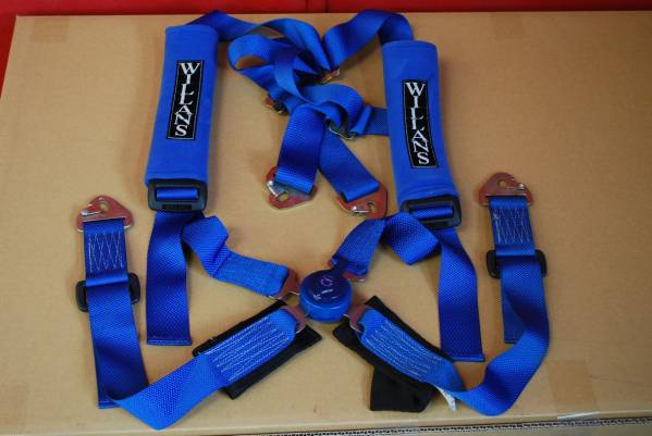WILLANS ハーネス ４点式 シートベルト ショルダーパッド付