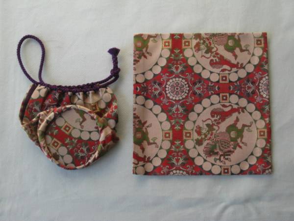 龍村美術【和巾セット】＆桑中次 仕覆・仕服化粧箱入 茶道具漆器