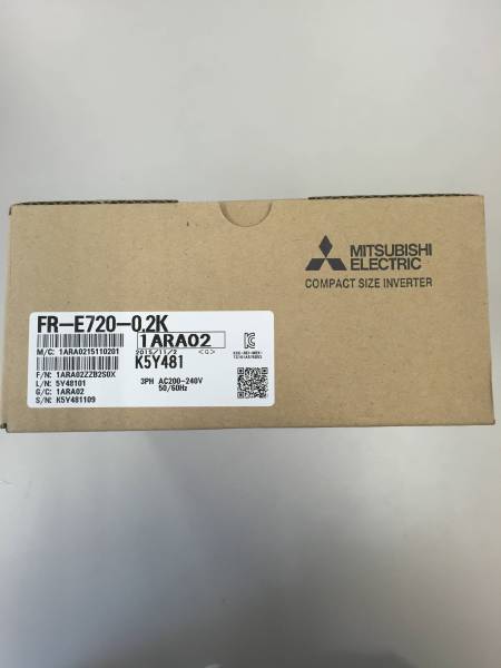 新品　三菱　インバータ　FR-E720-0.2K
