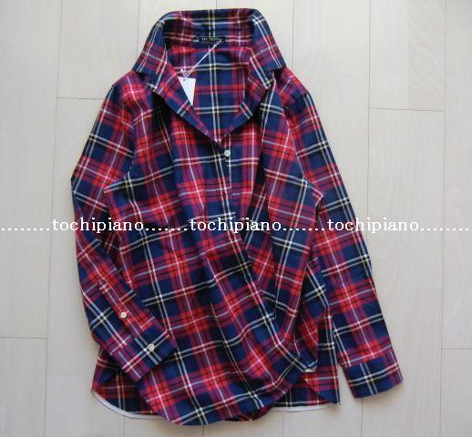 ２３区大きいサイズ４６■ALBIATEマルチカラーチェックシャツ赤