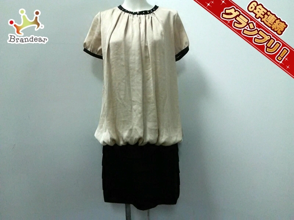 ランバンオンブルー ワンピース 38 レディース 美品 ビジュー