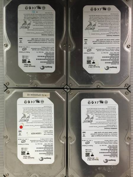 H14★SATA接続3.5インチ－HDD250GBの4個セット★時間少